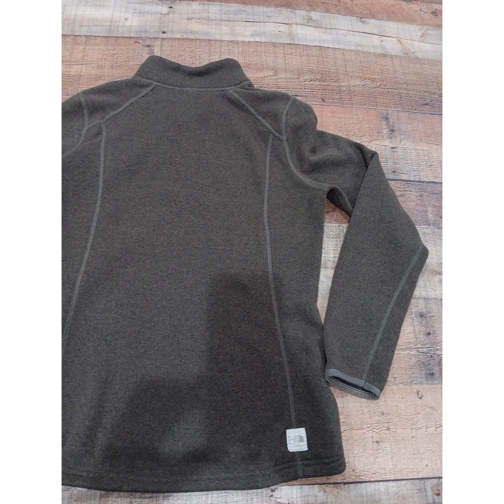 The North Face Womens Brown Fleece Toggle Shawl Neck Sweater XL Pullover 2475 - Picture 10 of 12